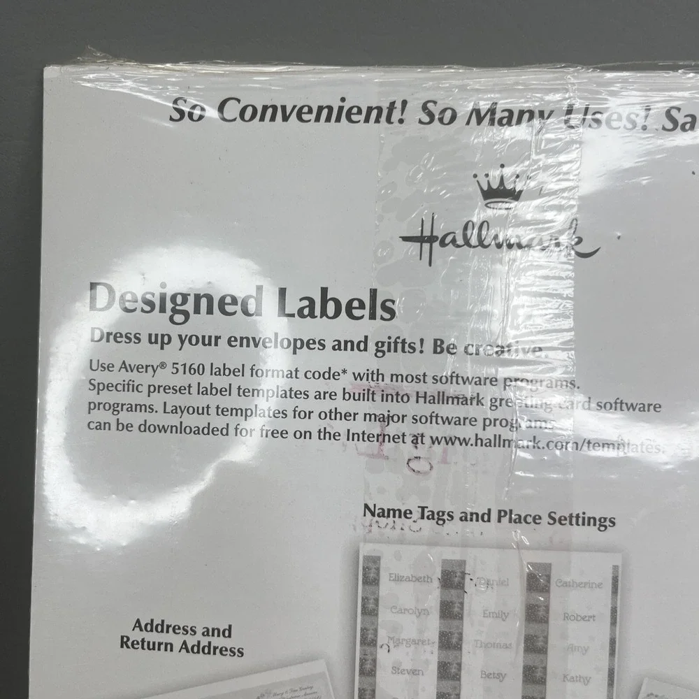Hallmark Precious Moments 180 Address Labels Designed Vintage 2000 Y2k